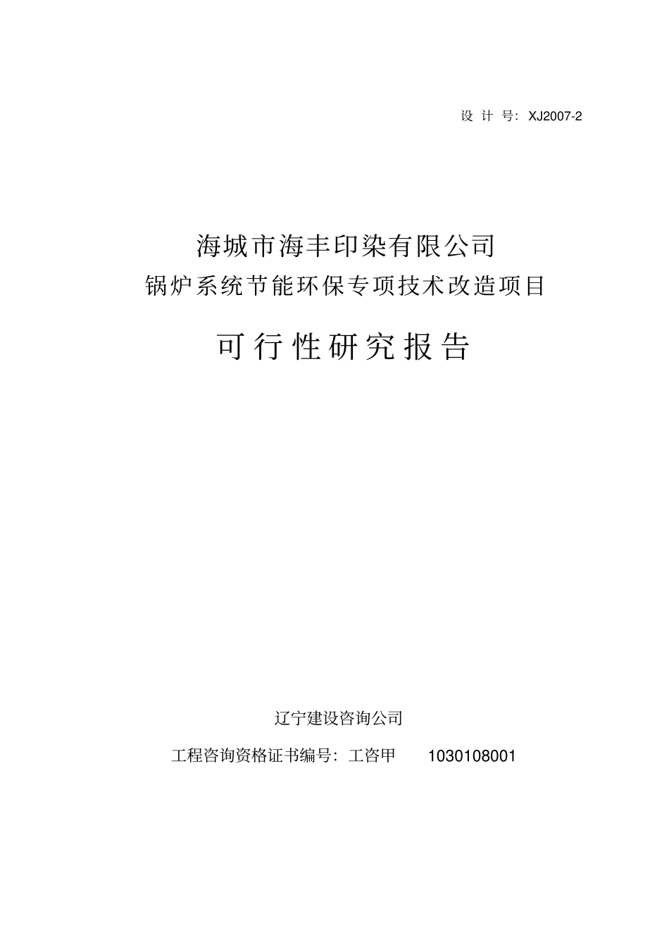 印染有限公司锅炉系统节能环保专项技术改造项目可行性研究报告_第2页