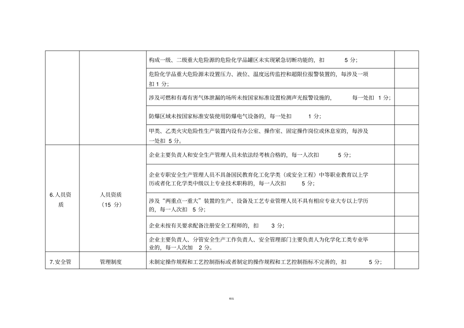 危险化学品生产储存企业安全风险评价诊断分级指引_第3页