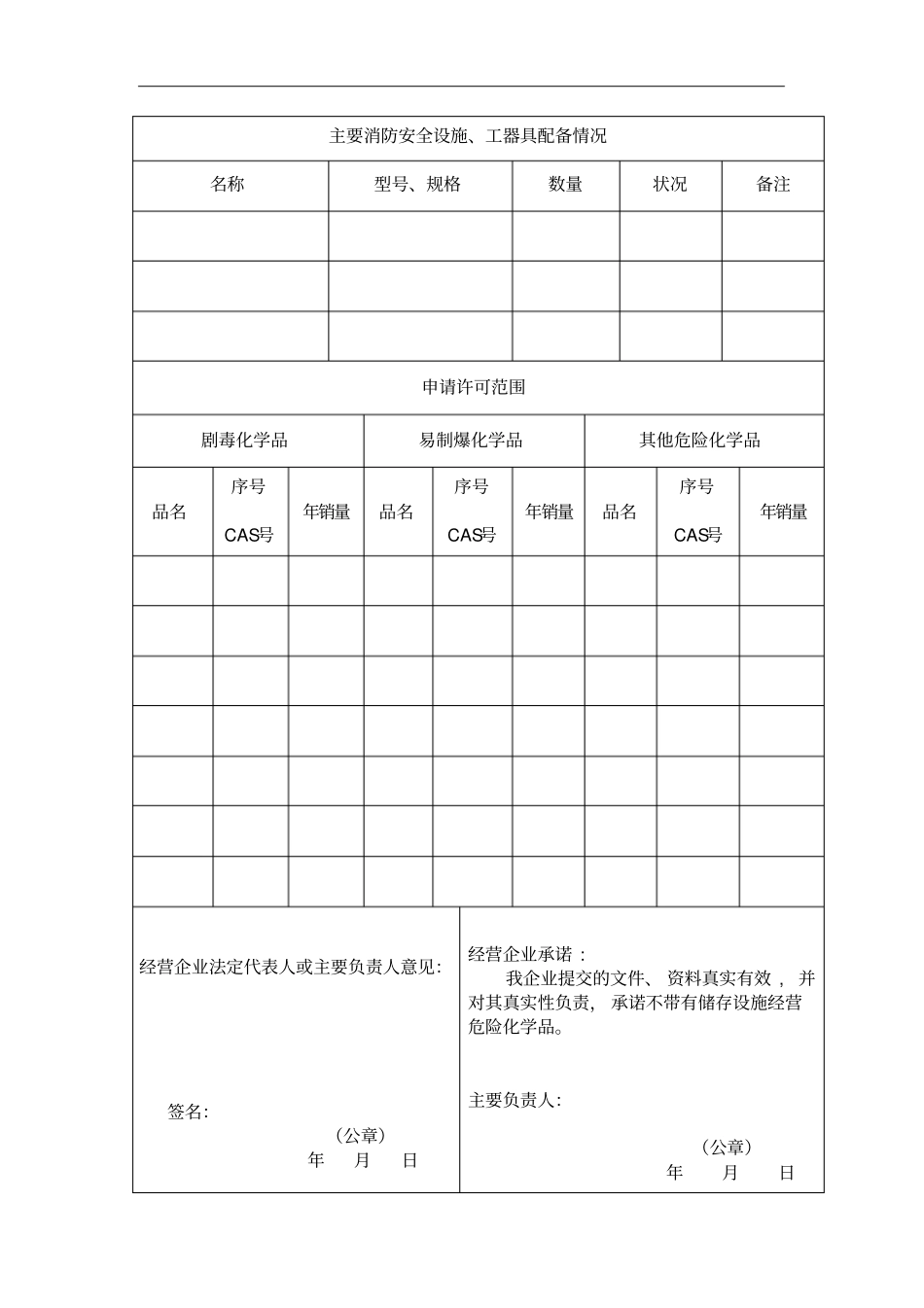 危险化学品经营许可证申请书无仓储经营_第3页