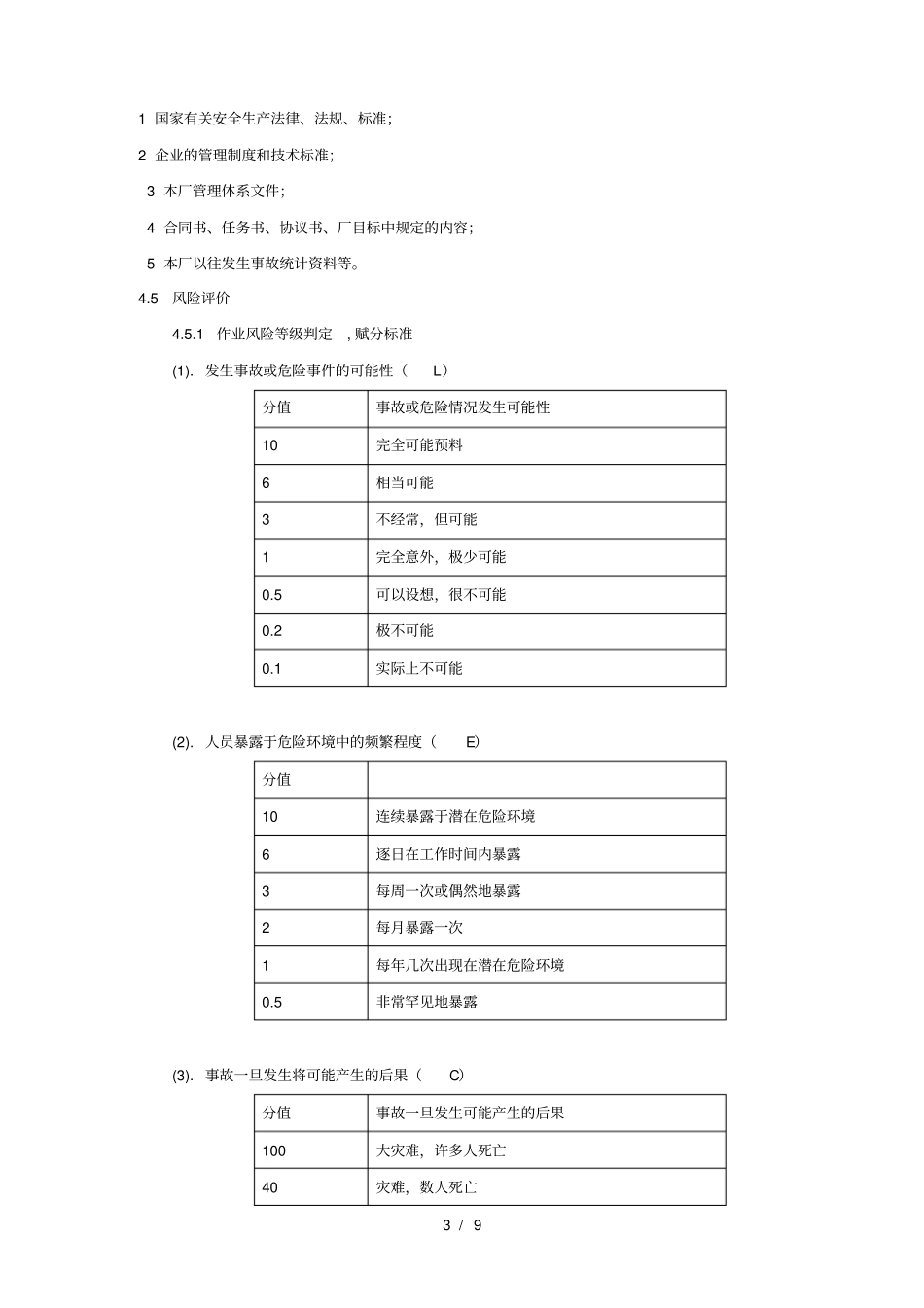 危险有害因素辨识和风险评价管理制度资料_第3页