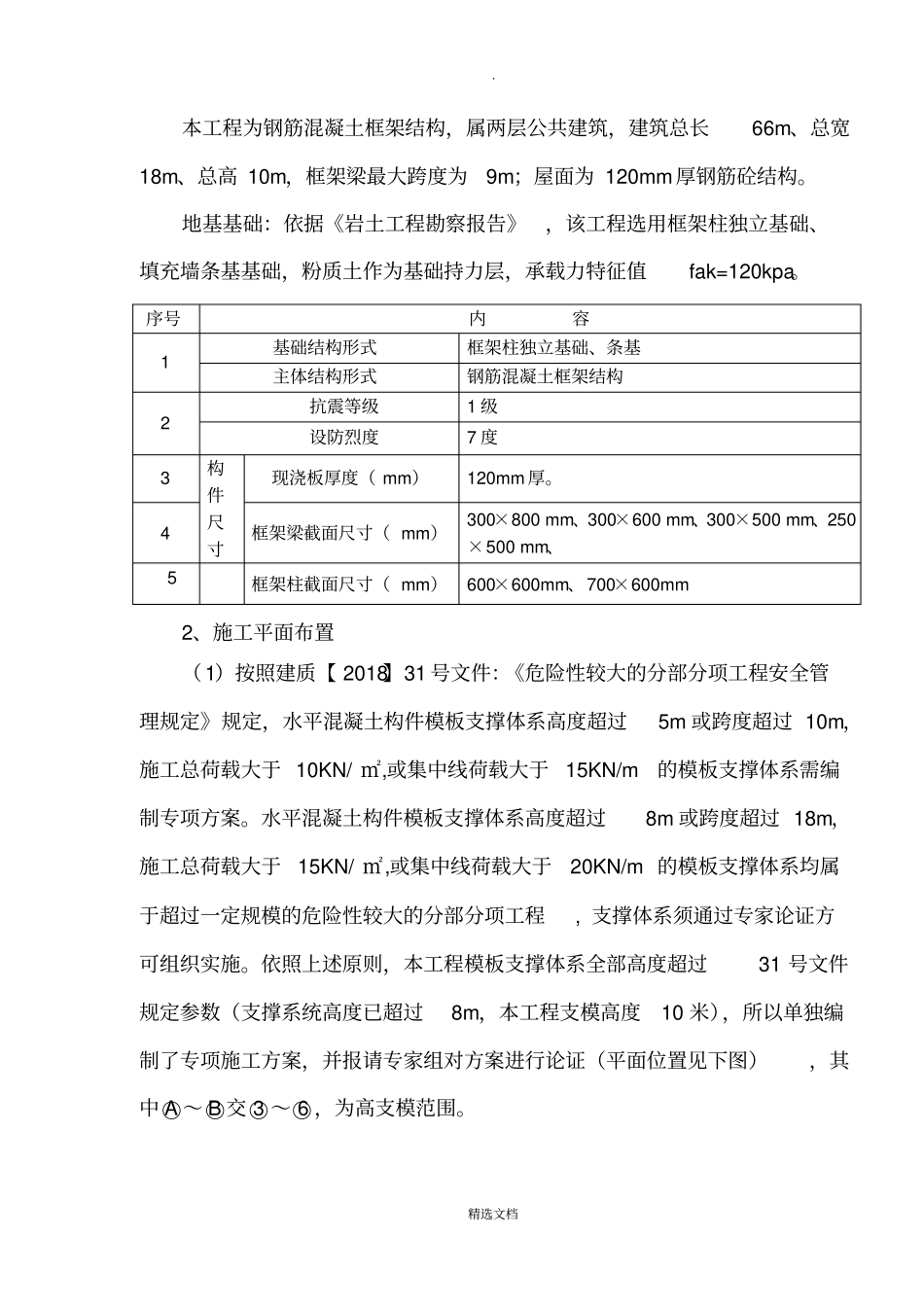 危险性较大的模板工程专项施工方案危大范本_第3页