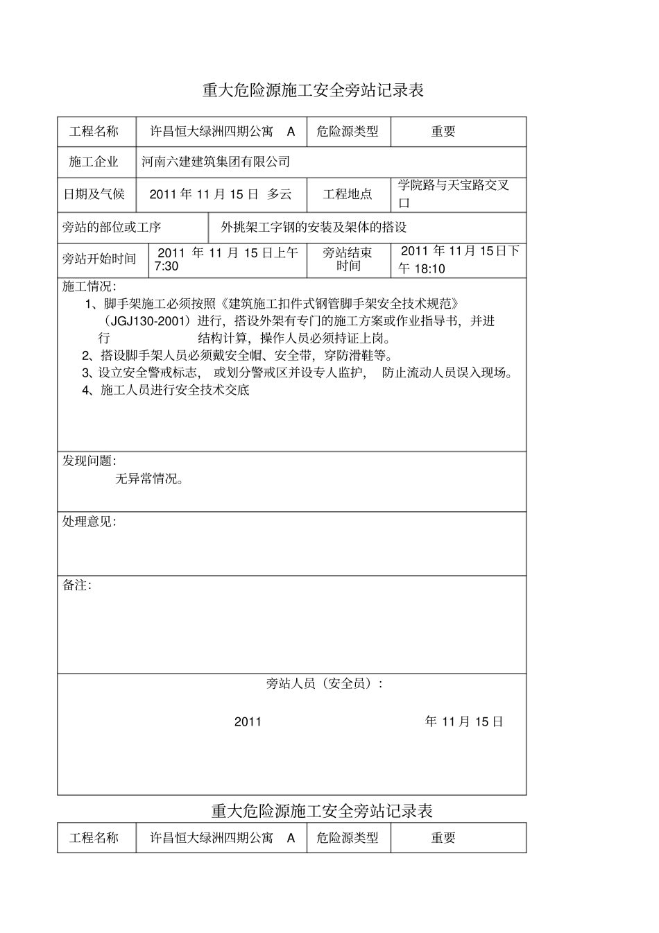 危险源旁站记录_第1页