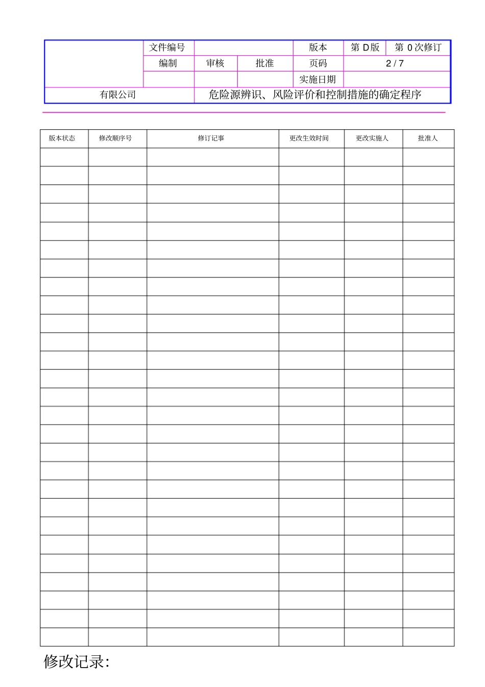 危险源辨识、风险评价和控制措施的确定程序_第2页
