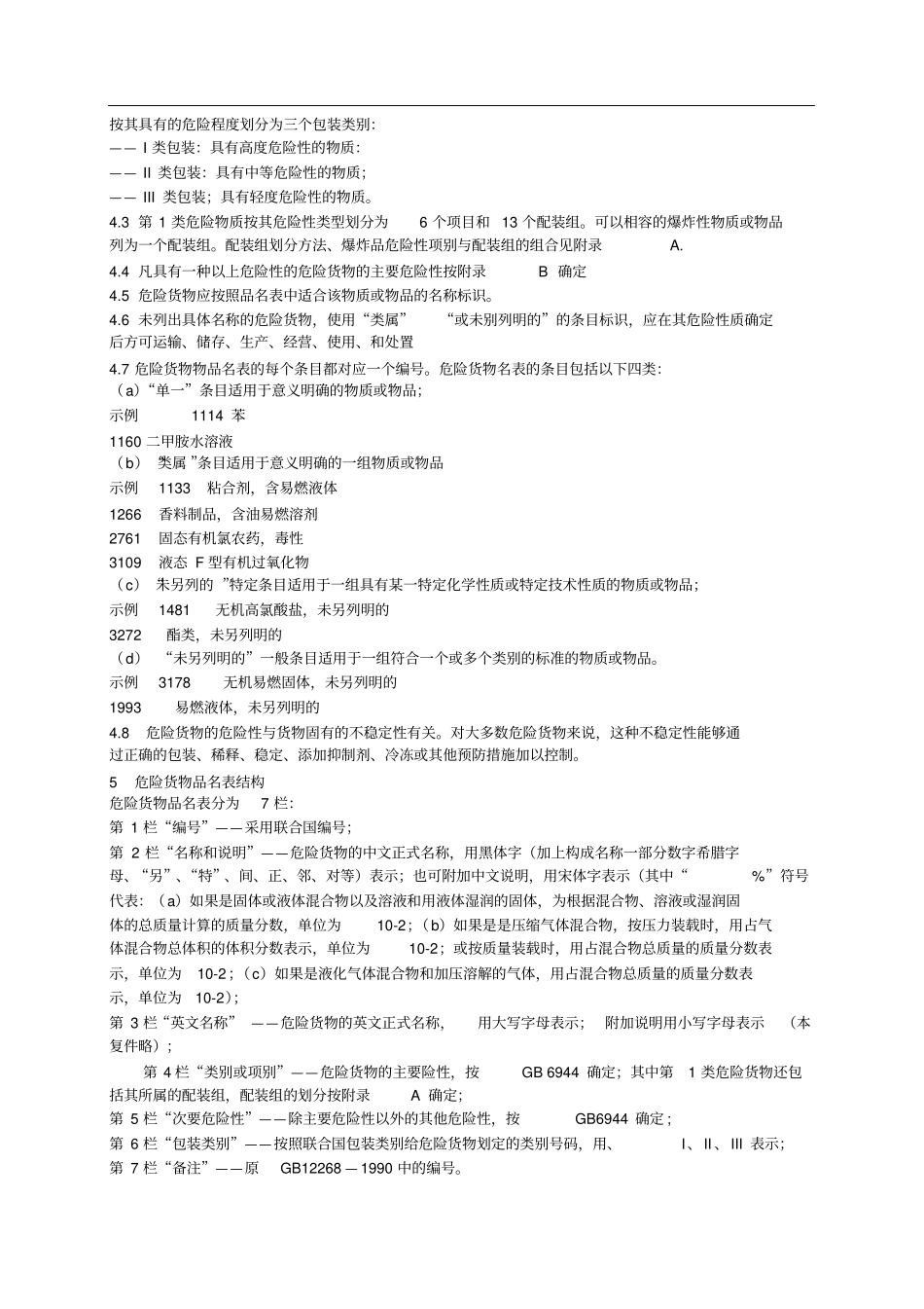 危险货物品名表GB12268_第2页