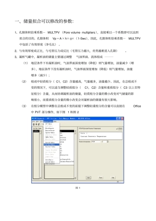 历史拟合可以修改的参数