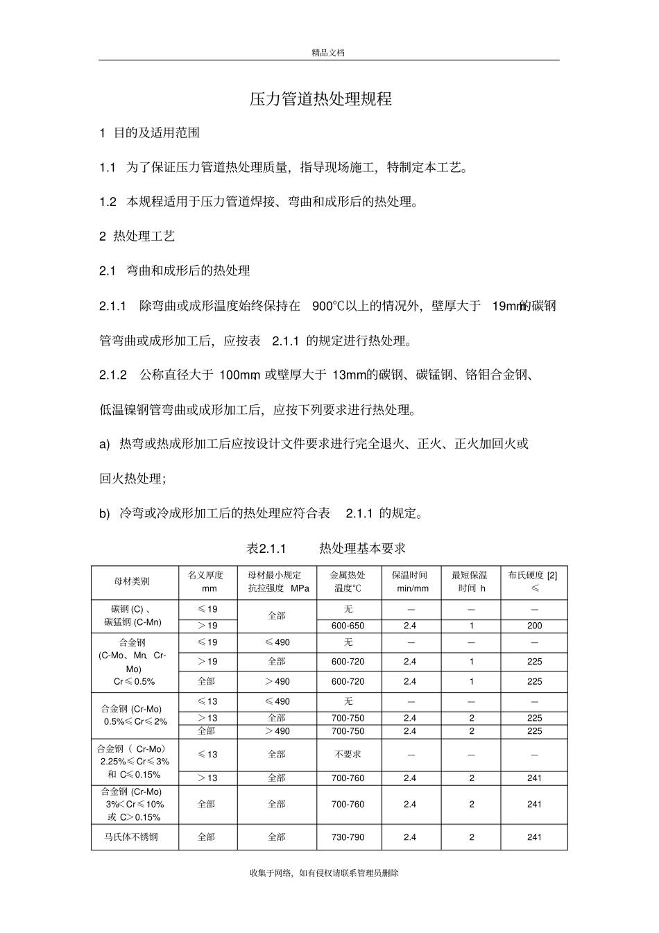压力管道热处理规程学习资料_第2页