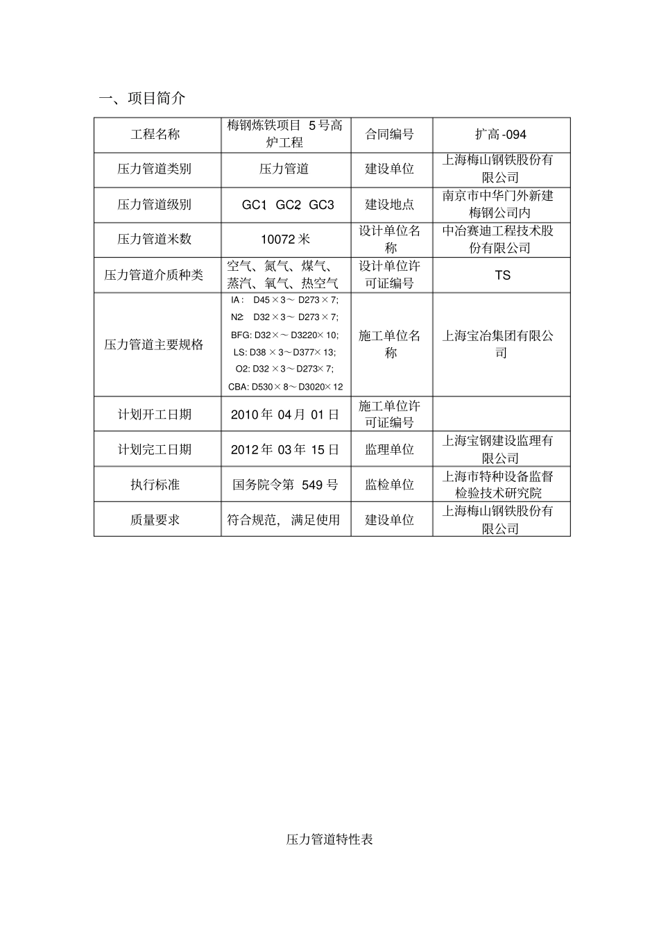 压力管道质量保证计划_第3页