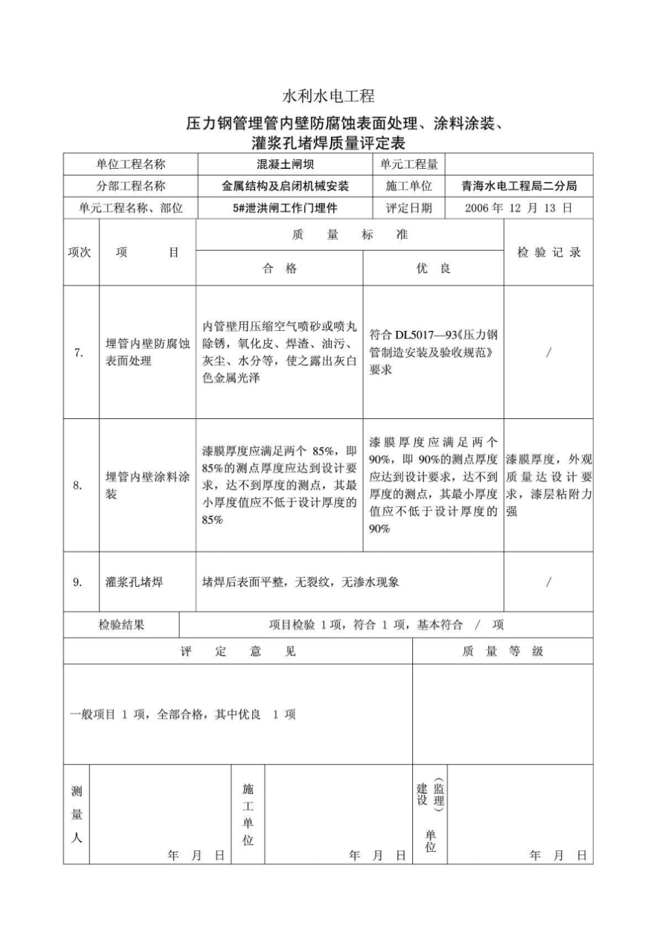 压力钢管埋管内壁防腐蚀表面处理、涂料涂装、灌浆孔堵_第3页