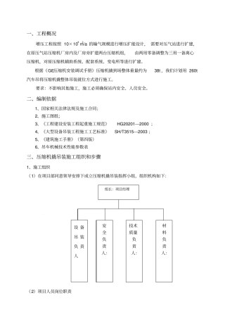 压缩机撬吊装方案汇总
