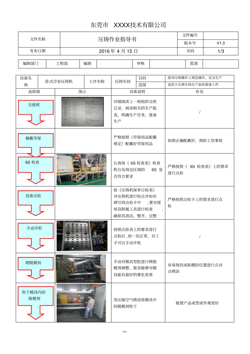 压铸作业指导书V0_第1页