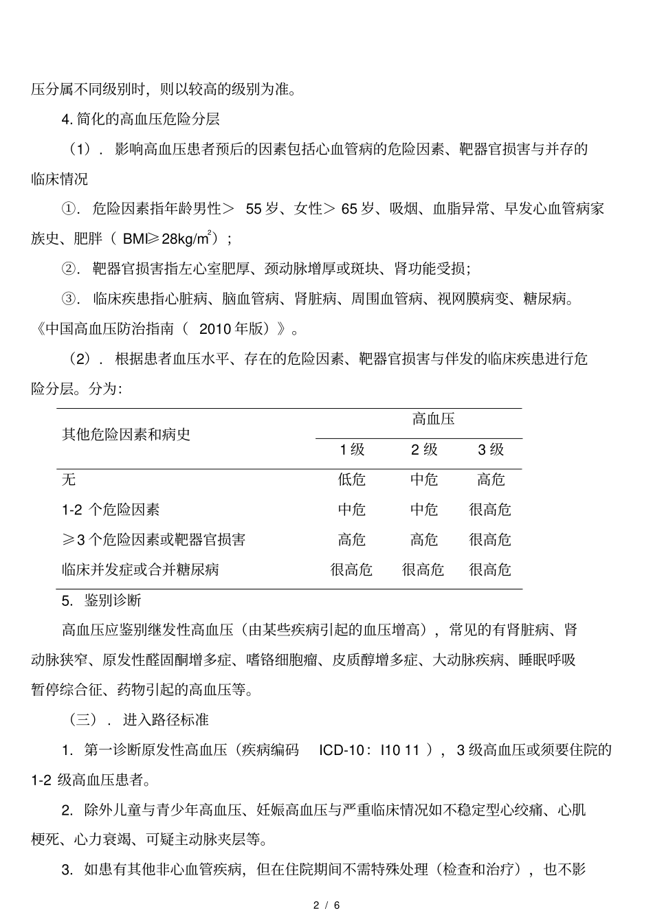 原发性高血压临床路径含患者版资料全_第2页