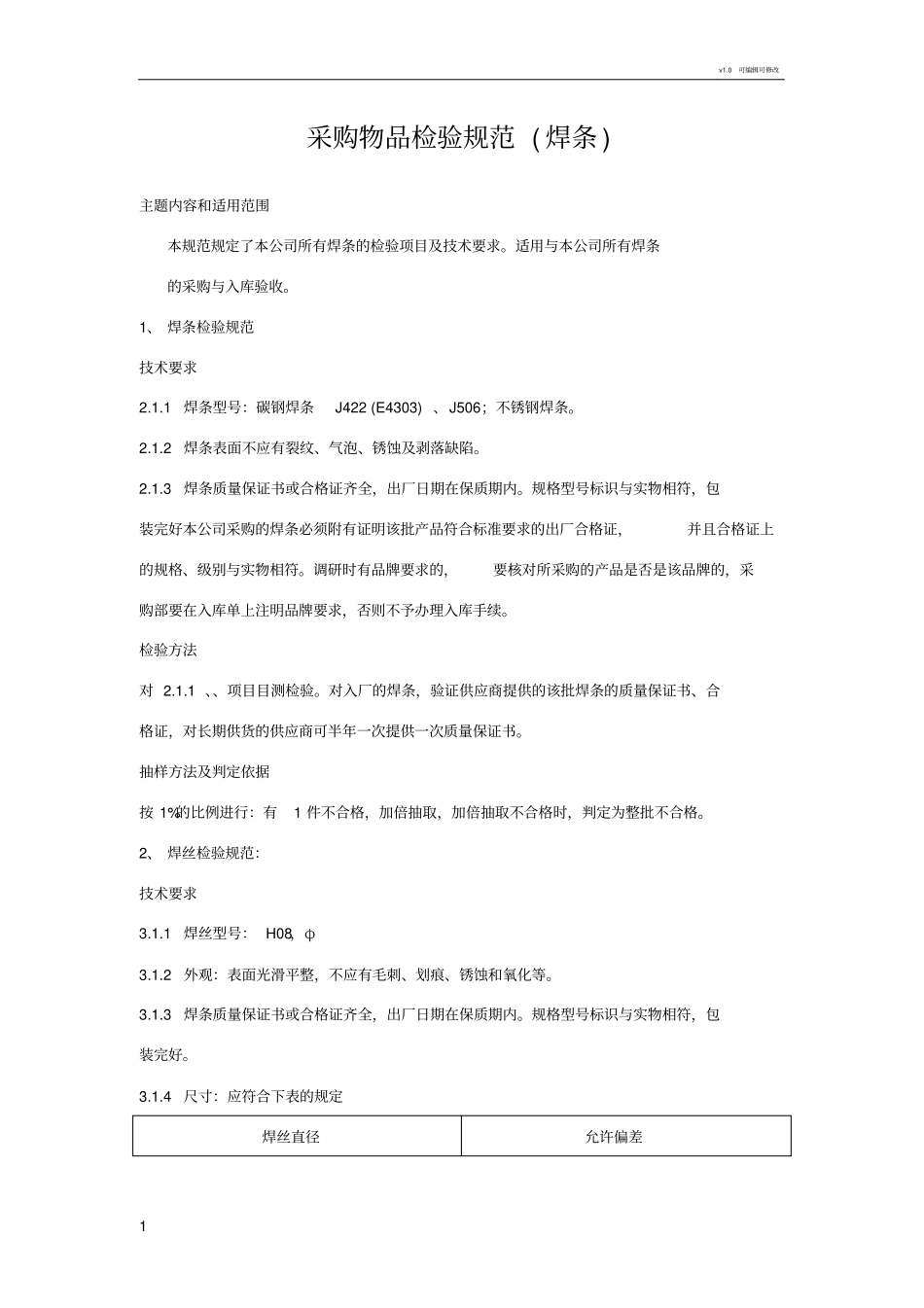 原材料检验规范_第1页