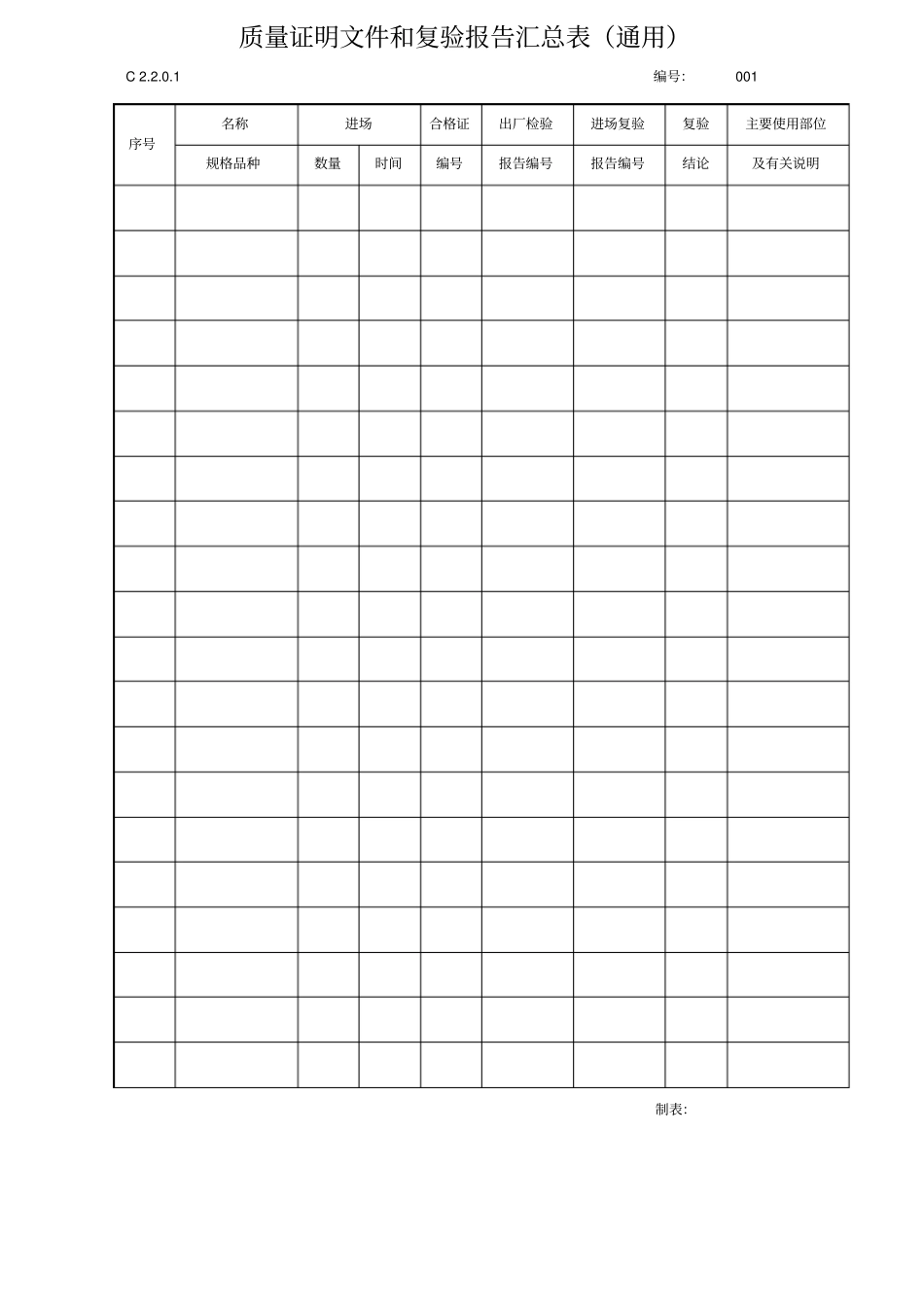 原材料质量证明文件和进场复试报告_第2页