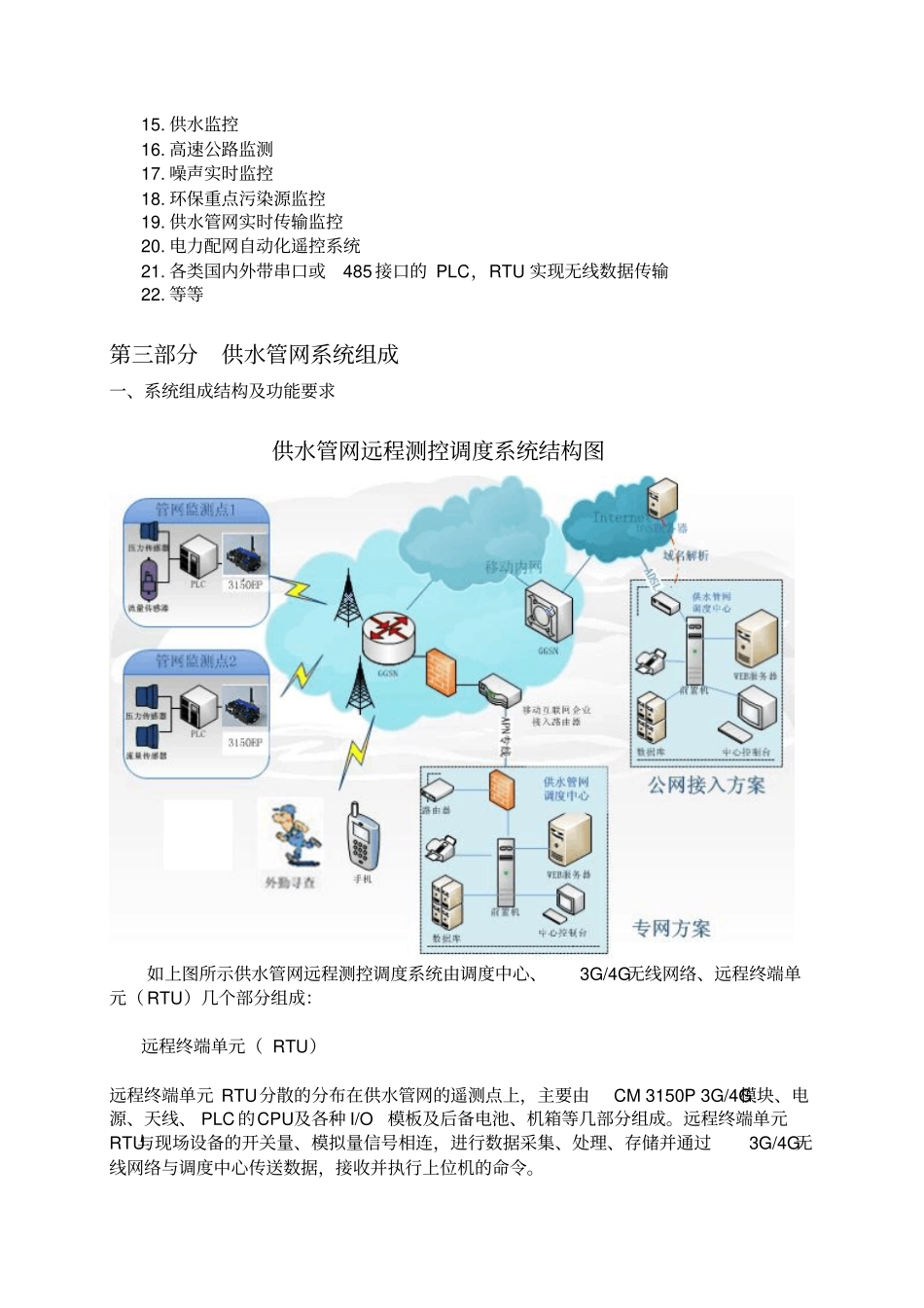 厦门才茂3G4GDTU供水管网数据采集应用的方案_第3页