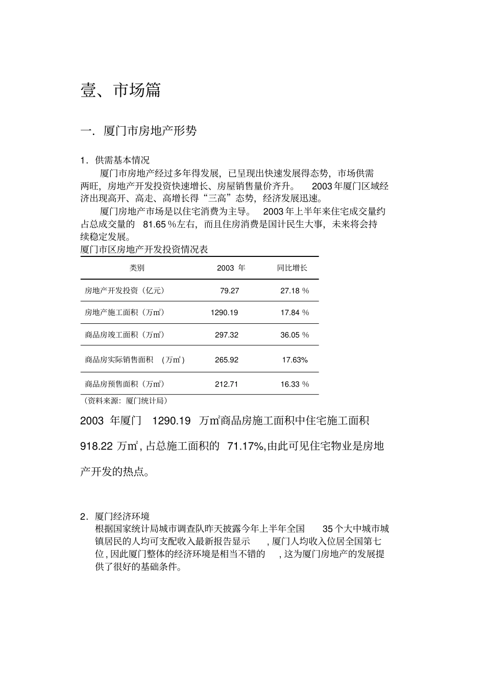 厦门某项目场分析报告_第2页