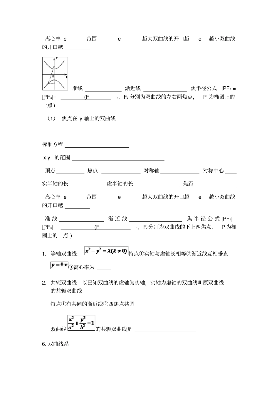 双曲线知识点总结例题_第2页