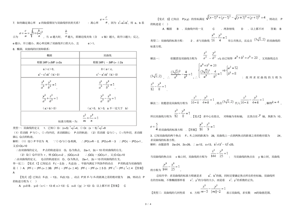 双曲线经典知识点总结_第3页