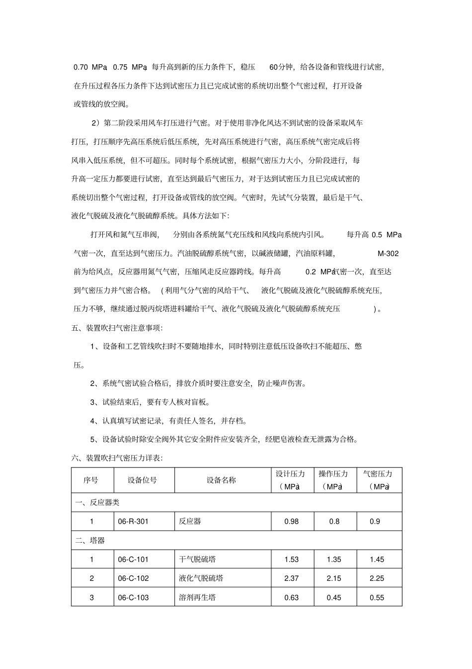 双脱装置开工的方案_第3页