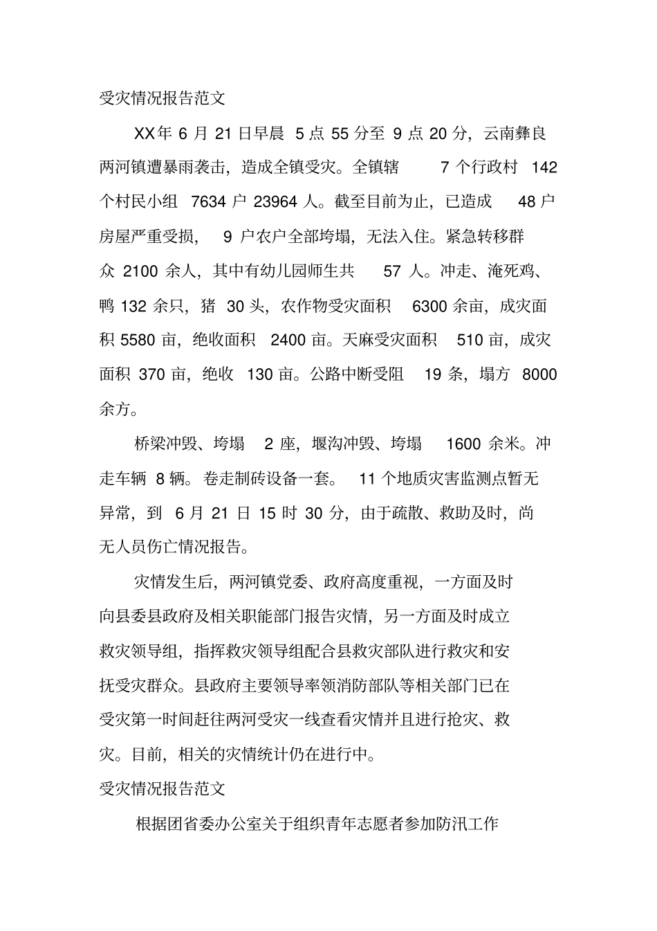 受灾情况报告_1_第3页