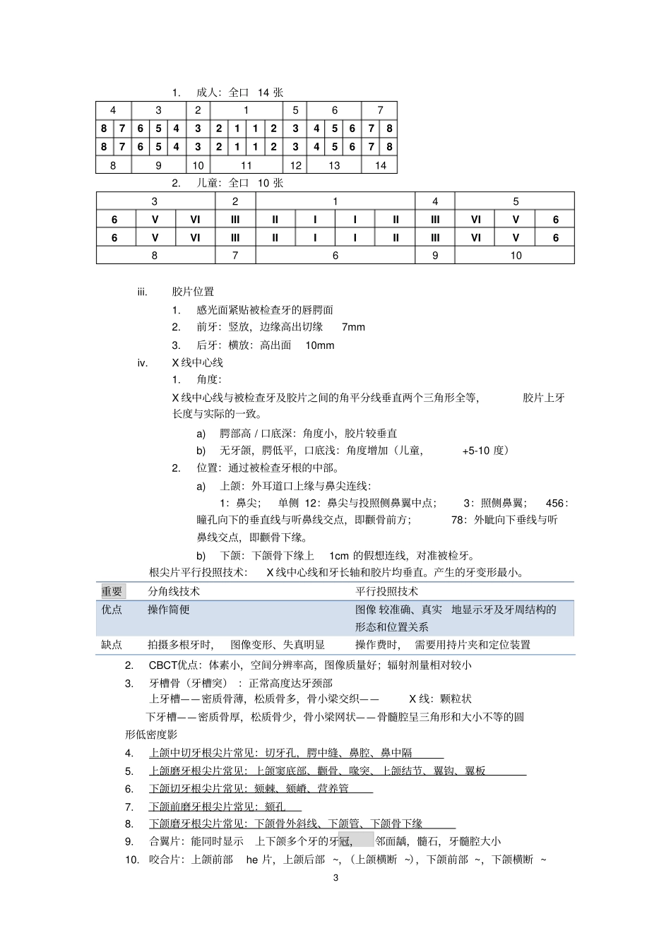 口腔影像重点_分题型整理实习_第3页