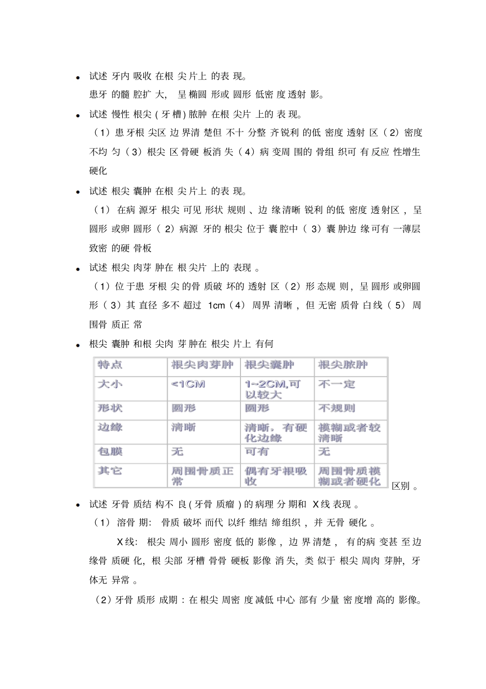 口腔放射学作业习题及答案_第2页