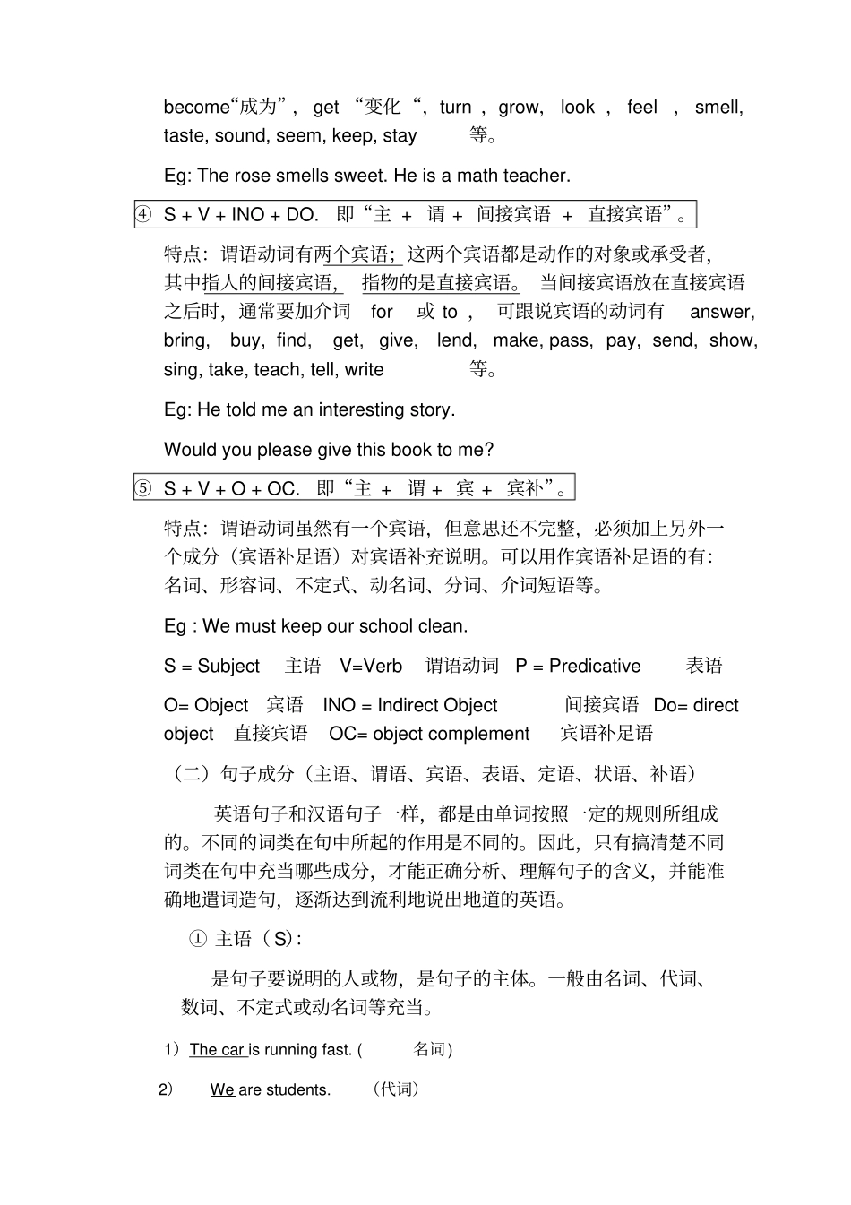 句子成分专题带答案_第2页