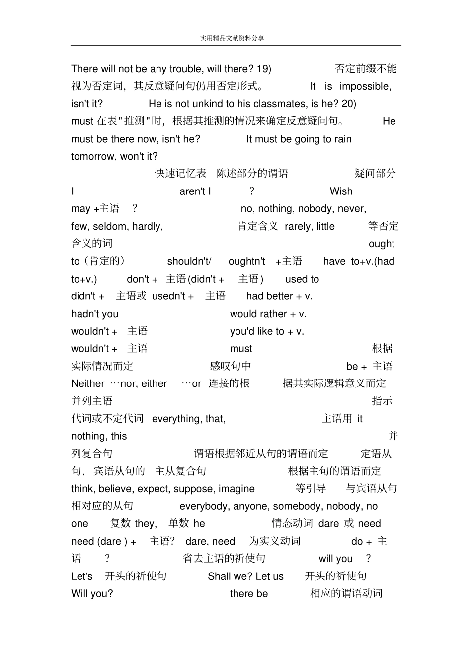 句式句型专题二：疑问句_第3页