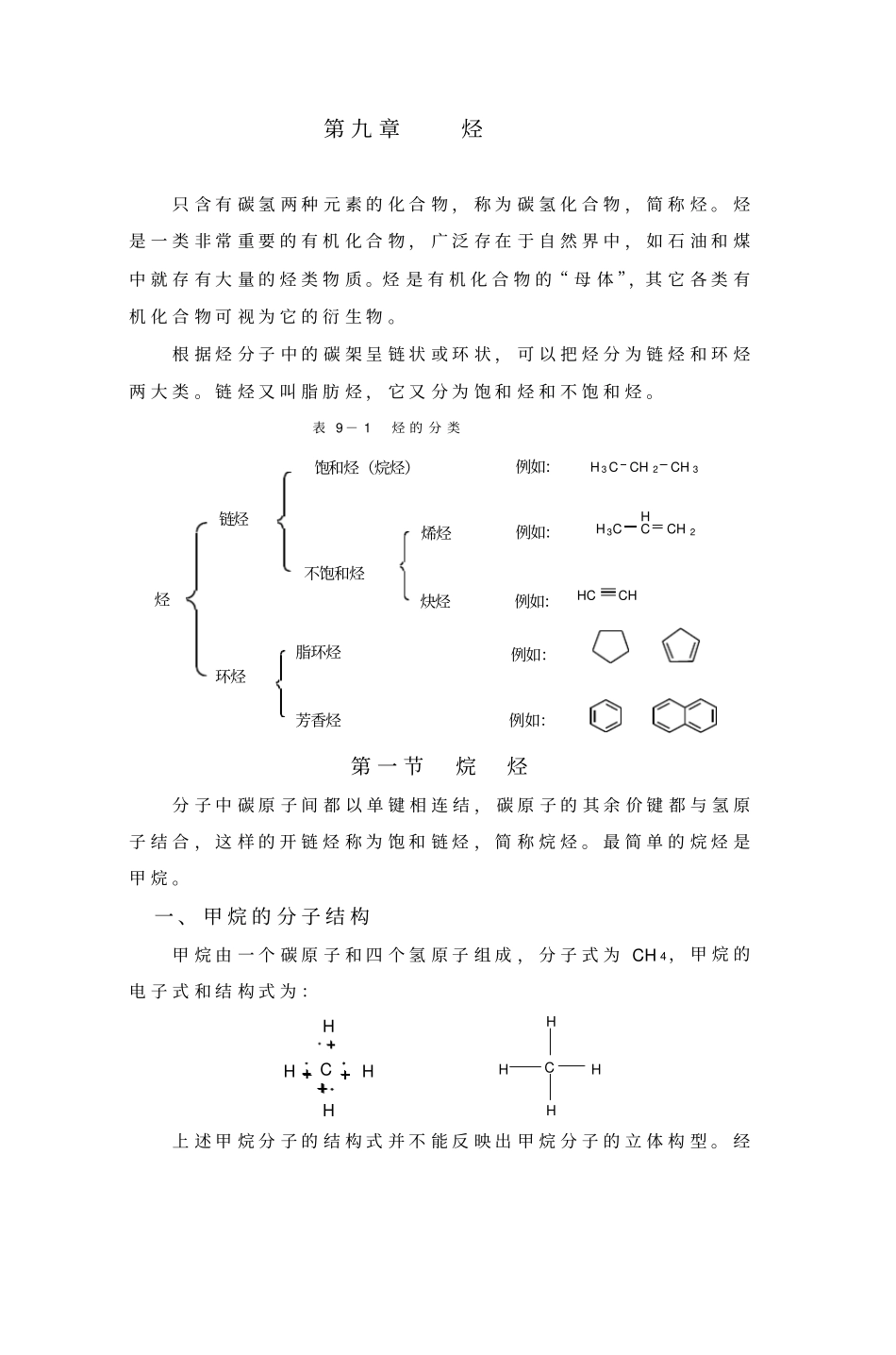只含有碳氢两种元素化合物_第1页