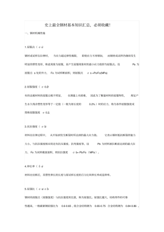史上最全钢材基本知识汇总,必须收藏!钢材分类资料