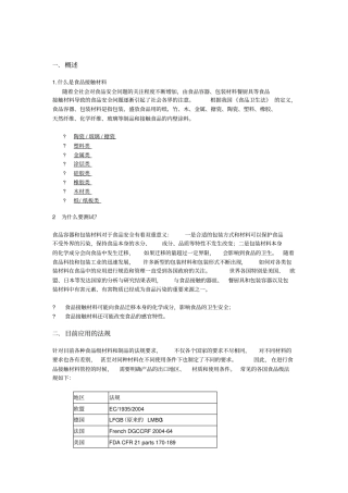 史上最全食品接触材料培训内部