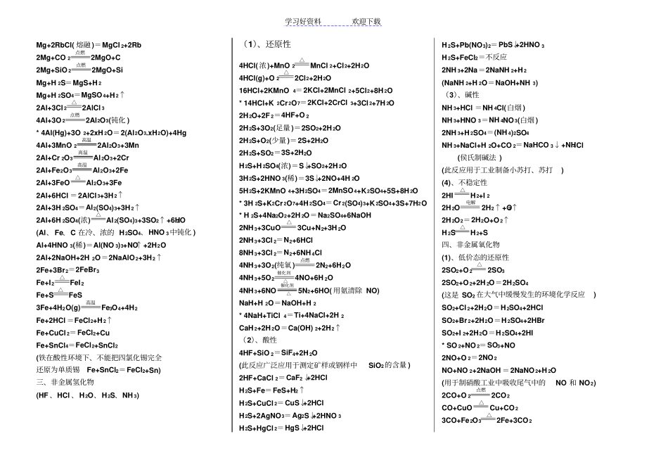 史上最全高考化学方程式_第2页