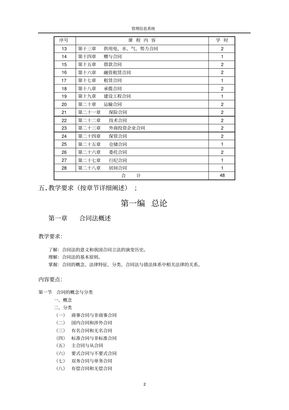 合同法-教学大纲_第2页