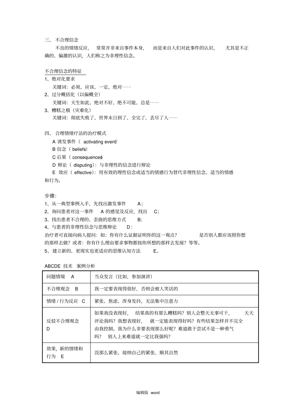 合理情绪疗法情绪ABC理论_第2页