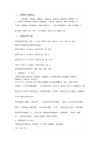 合肥的气候特点ea