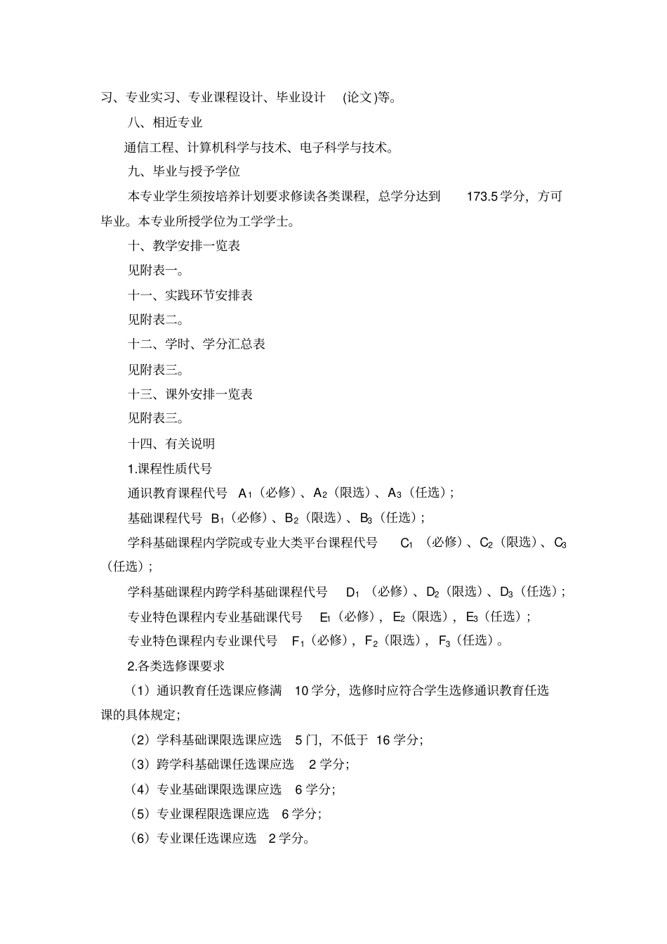 同济大学-电子信息工程培养方案_第2页