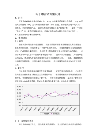 吗丁啉营销方案设计
