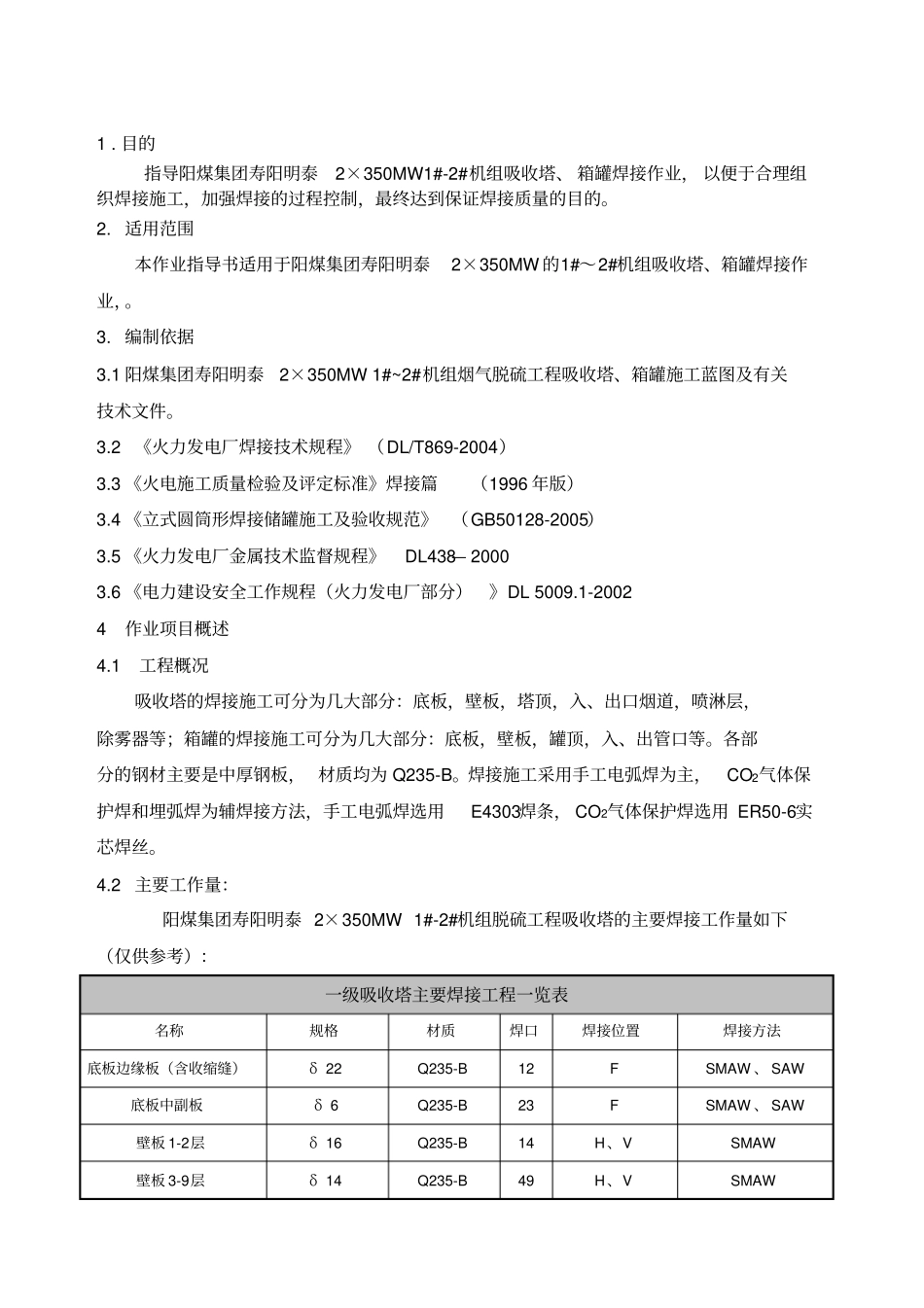 吸收塔焊接作业指导书汇总_第2页
