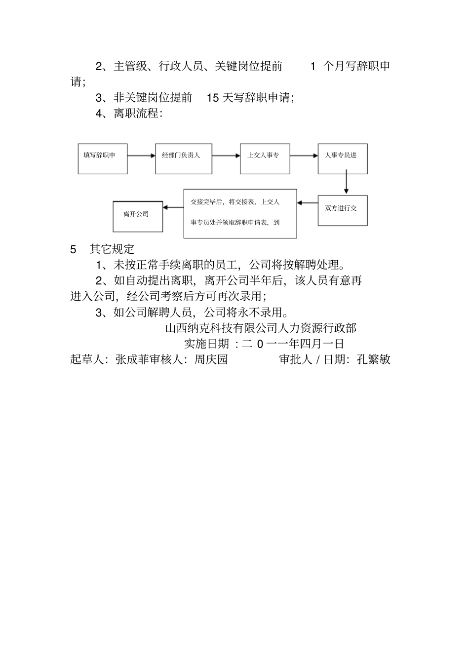 员工入职、离职管理制度_第2页