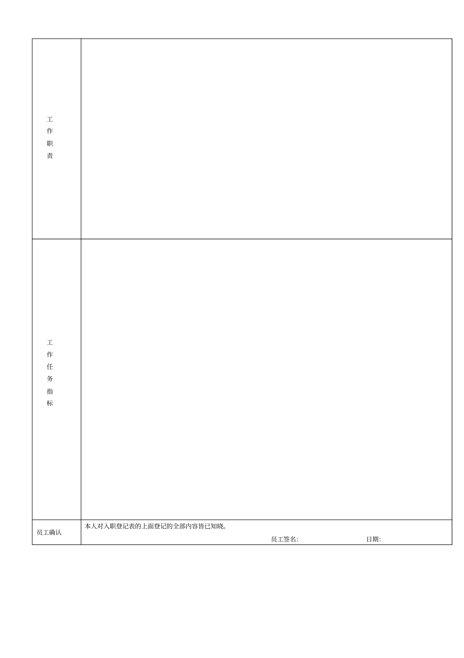 员工入职登记表经典范本_第3页