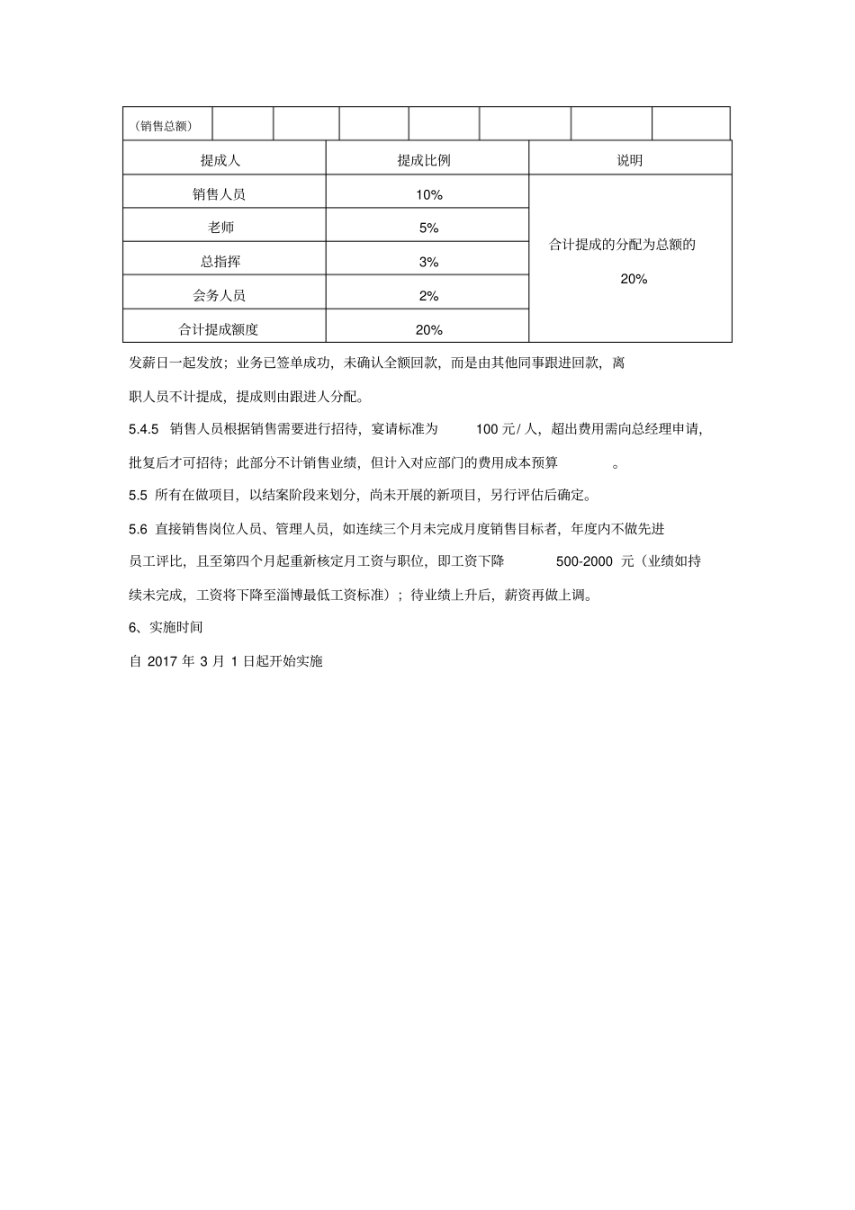 员工工资提成管理制度_第2页