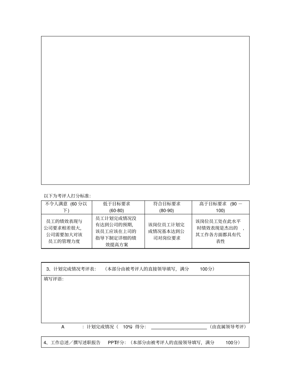 员工晋升评定表与年考核表_第2页
