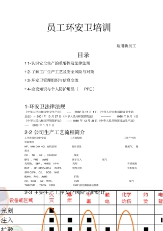 员工环安卫培训