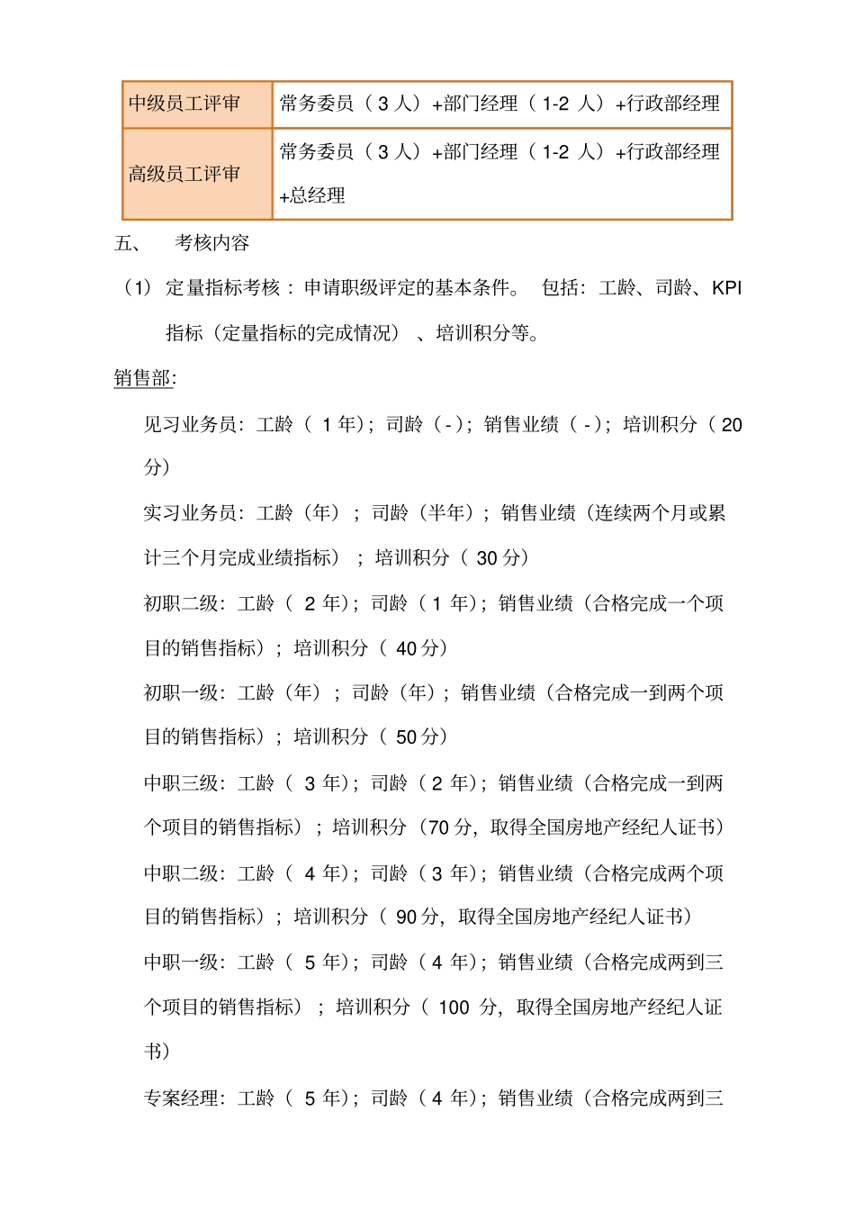 员工绩效考核与职级评定方案_第3页