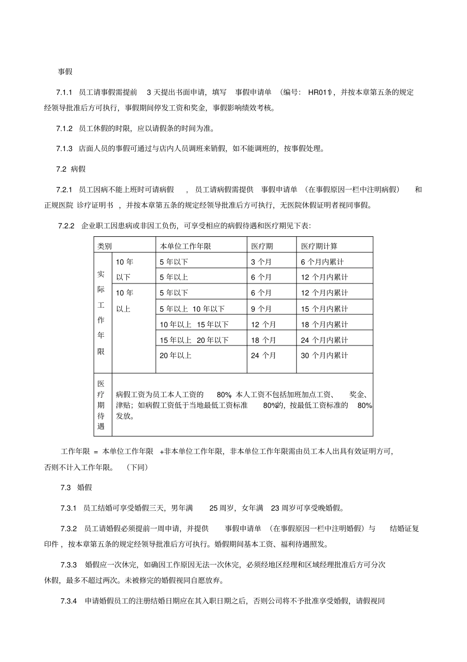 员工考勤、休假管理制度终端_第3页