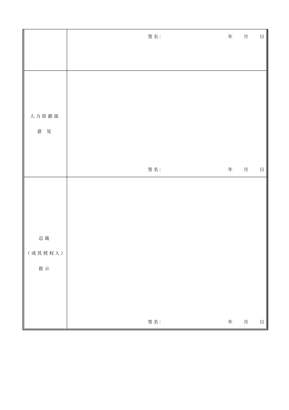 员工转正定级审批表_第2页