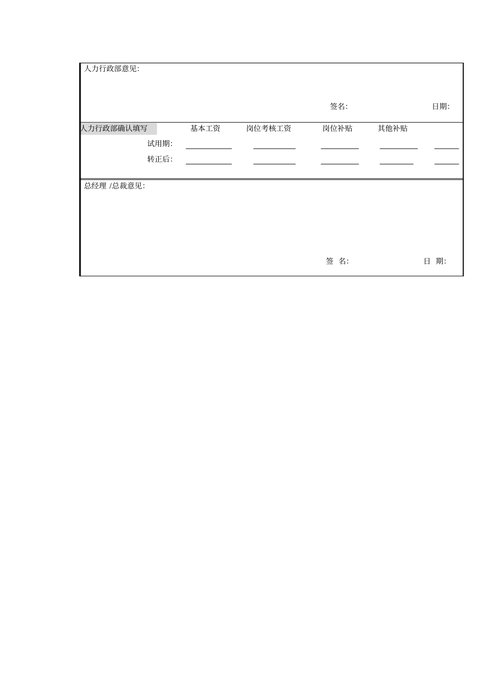 员工转正评价审批表_第3页
