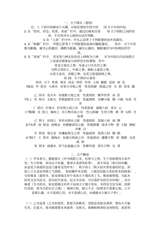 命理知识参考资料完美版论天干