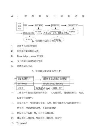 咨询埃森哲管理顾问入模培训课程资料
