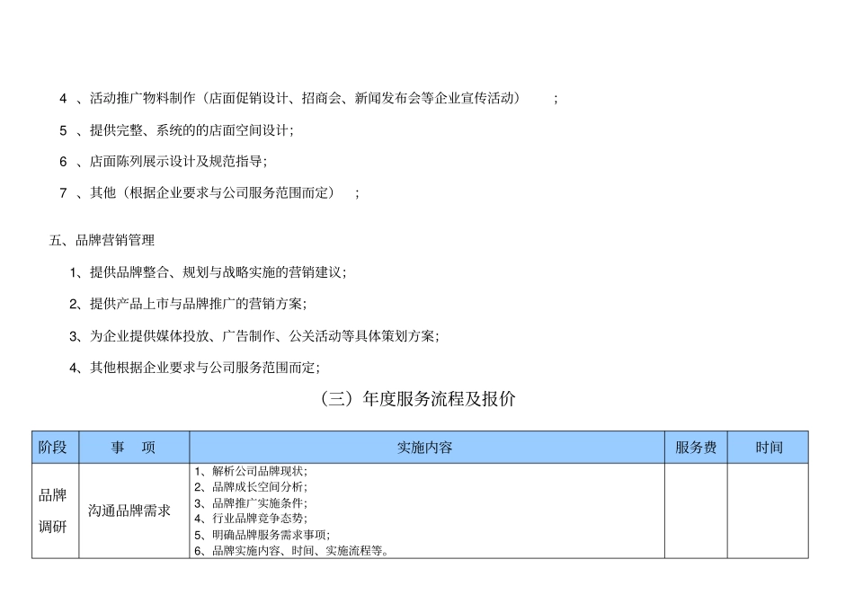 品牌策划年服务项目提案_第2页