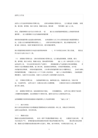 品质参考资料七大手法及8D报告